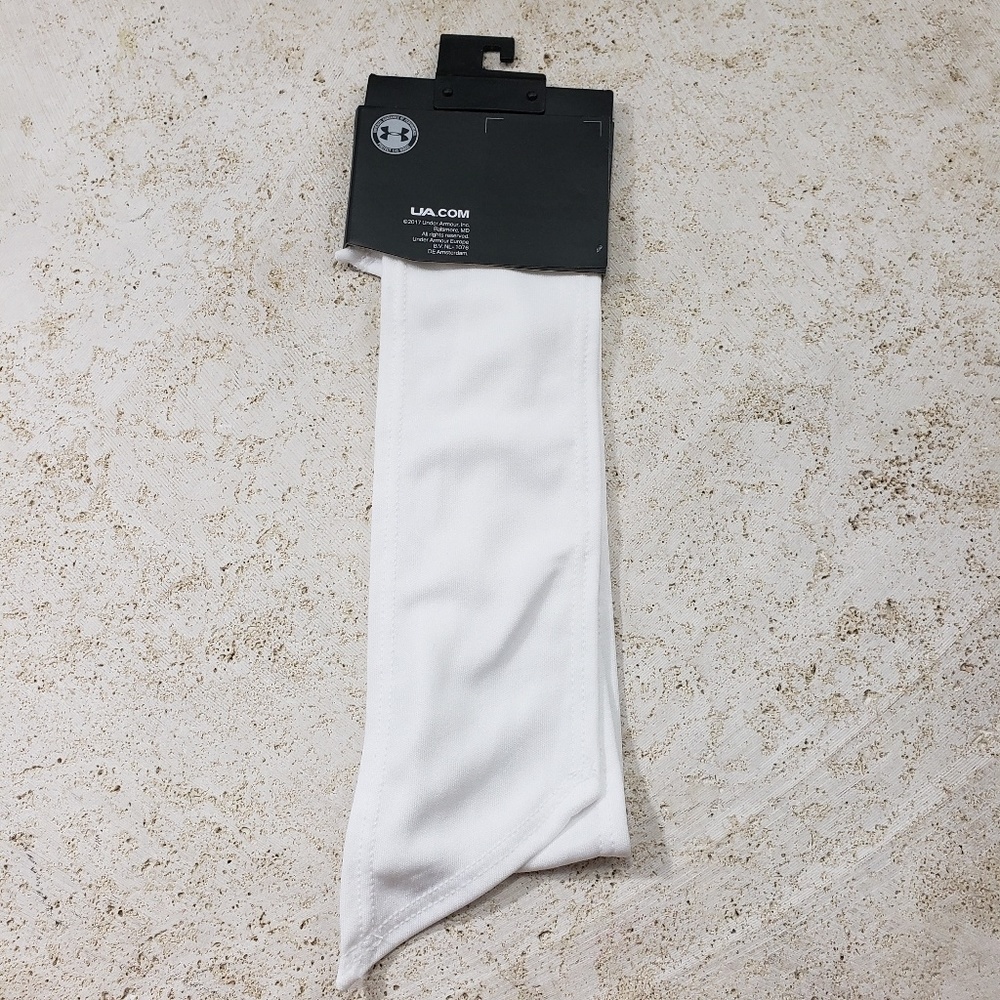 Under Armour Tie Headband Unisex One Size White - Picture 2 of 4